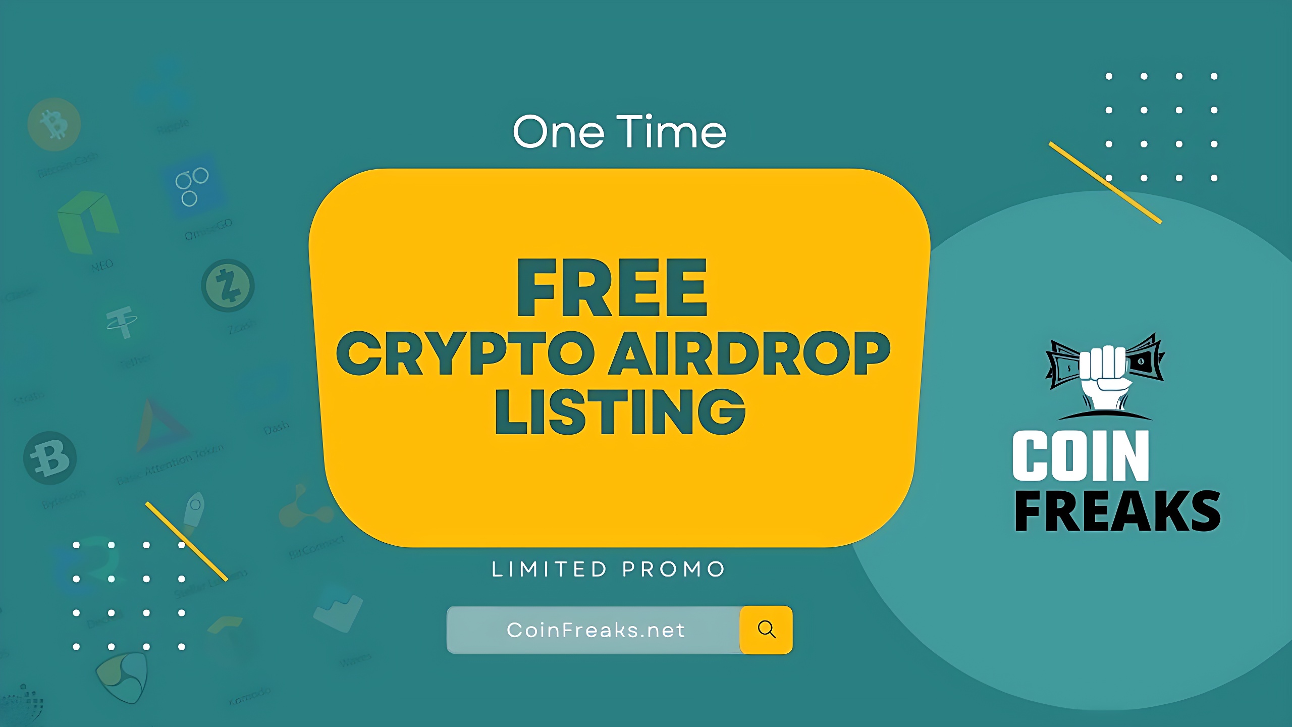 Experience Free Promotion and Airdrop Listing with Coin Freaks
