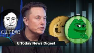 Elon Musk’s Tweet Sent CULT Token up 84%, SHIB Lead Issues Major Warning, PEPE Overtakes DOGE in Trading Volume: Crypto News Digest by U.Today